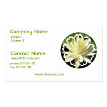 White Water Lily Business Card