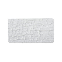 White weathered column - close-up address label