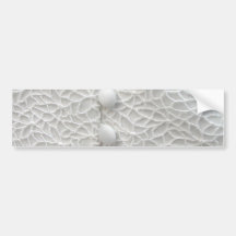 White Wedding Gown I Bumper Sticker - Customizable