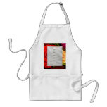 White Wedding Gown Red Yellow Roses Apron