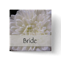 White Wedding Pin for the Bride