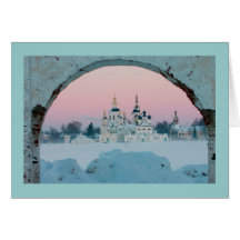 white winter caucasus card