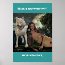 White Wolf Poster