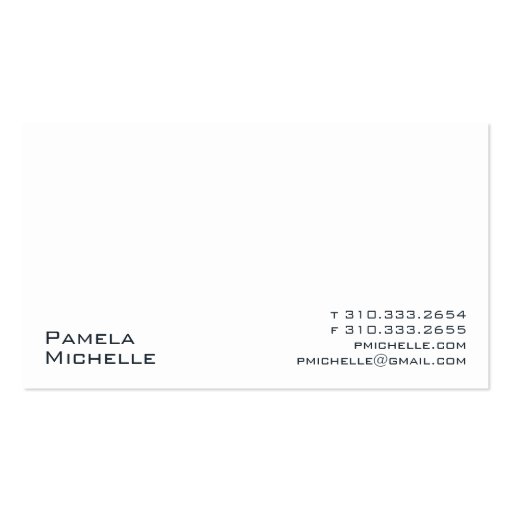 White XXIII Business Card Template
