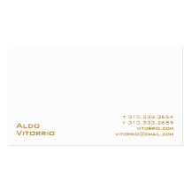White XXV Business Card Template