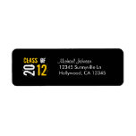 White & Yellow Class of 2012 Return Address Label