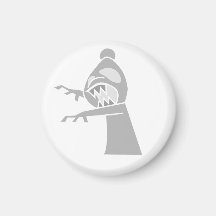 White Zombie Bishop Magnet