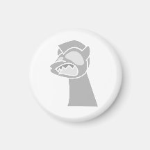 White Zombie Knight Magnet