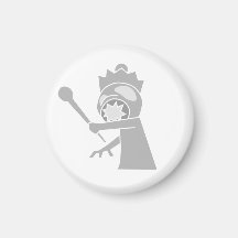 White Zombie Queen Magnet