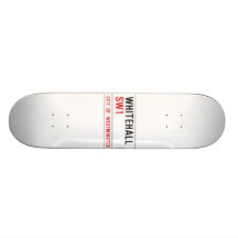Whitehall London Street Sign Skate Board