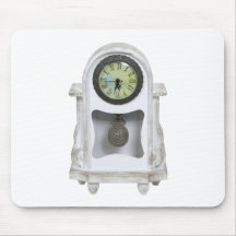 WhiteMantelClock052010 Mouse Pad