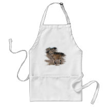 Whitetail deer in the field apron