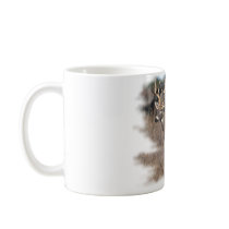 Whitetail deer in the field coffee mugs