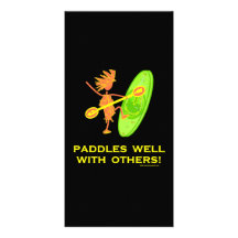 Whitewater Kayak - Paddles Well With Others 2 Photo Card Template