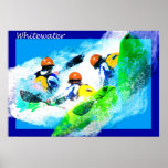 Whitewater Kayak Poster