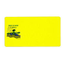 Whitewater Kayak Roll Custom Shipping Label