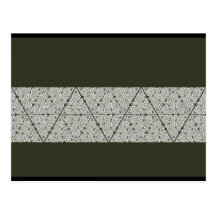 Whitework Triangle Knot Band Postcard