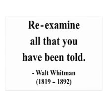Whitman Quote 1a Postcard
