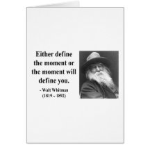 Whitman Quote 2b Greeting Cards
