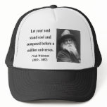 Whitman Quote 5b Hat