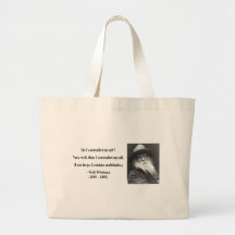 Whitman Quote 6b Tote Bags