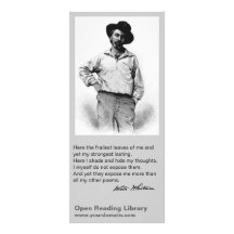 Whitman when Young Rack Card