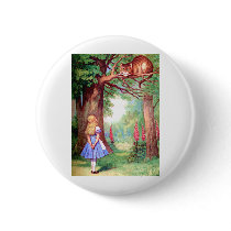"WHO ARE YOU?" THE CHESHIRE CAT ASKS ALICE.