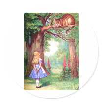 "WHO ARE YOU?" THE CHESHIRE CAT ASKS ALICE.