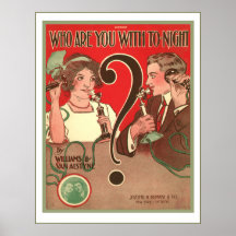 Who are you with now posters