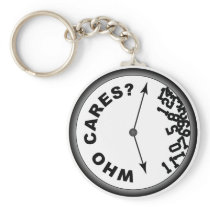 Who Cares Clock - Key Chain