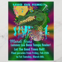 Who Da King? Louisiana Flyer Design