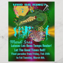 Who Da King? Louisiana Personalized Flyer