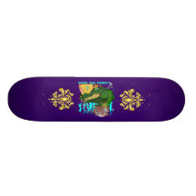 Who Da King? Louisiana Skate Board Deck