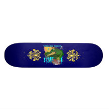Who Da King? Louisiana Skateboard Deck
