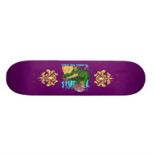 Who Da King? Louisiana Skateboard Deck