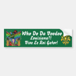 Who Do Da Voodoo Louisiana Gator 30 Colours Bumper Sticker