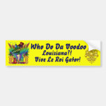 Who Do Da Voodoo Louisiana Gator 30 Colours Bumper Sticker