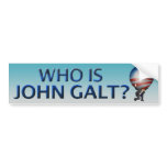 Who Is John Galt? Bumper Sticker