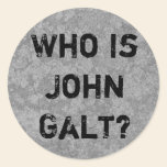 Who Is John Galt? stickers