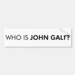 Who Is John Galt? The Question Bumper Stickers