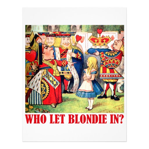 WHO LET BLONDIE IN? LETTERHEAD