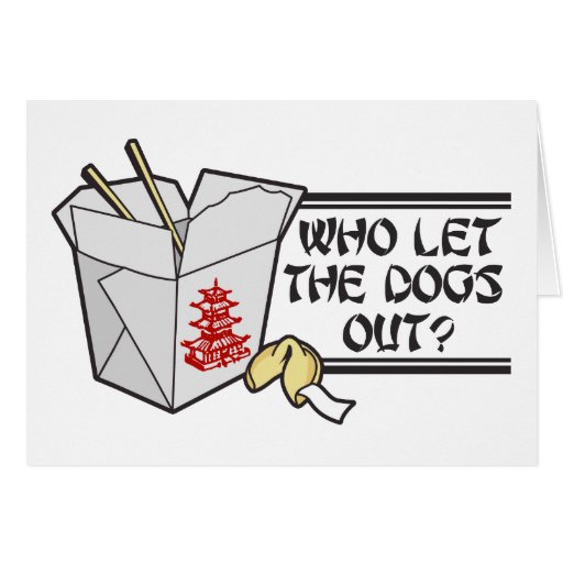 Who Let The Dogs Out Card