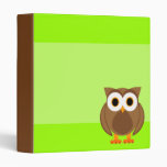 Who? Mr. Owl Cartoon Binder