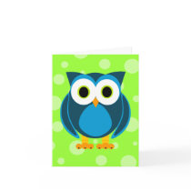Who? Mr. Owl Cartoon Greeting Cards
