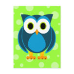 Who? Mr. Owl Cartoon Post Cards