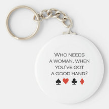 Who needs a woman when you have a good hand T-shir Key Chain