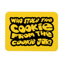 Who Stole The Cookie From The Cookie Jar? Vinyl Magnets