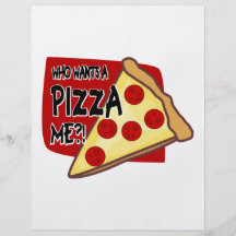 Who Wants A Pizza Me?! Full Colour Flyer