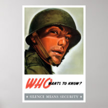 Who wants to know? print