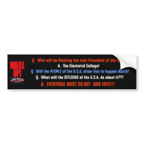 Who will be Electing the... Bumper Stickers